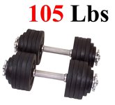 Unipack 105 Lbs Adjustable Dumbbells Cast Iron Unipack 105 Lbs Adjustable Dumbbells Cast Iron