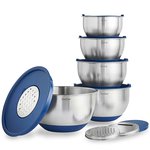 VonShef 5-Piece Nested Mixing Bowl Set