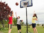 Lifetime 1221 Pro Court Height Adjustable Portable Basketball System, 44 Inch Backboard
