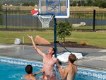 Lifetime 1306 Pool Side Height Adjustable Portable Basketball System, 44 Inch Backboard
