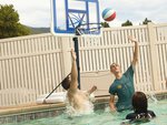 Lifetime 1306 Pool Side Height Adjustable Portable Basketball System, 44 Inch Backboard