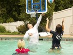 Lifetime 1306 Pool Side Height Adjustable Portable Basketball System, 44 Inch Backboard