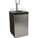 KC2000SS Twin Dual Tap Kegerator